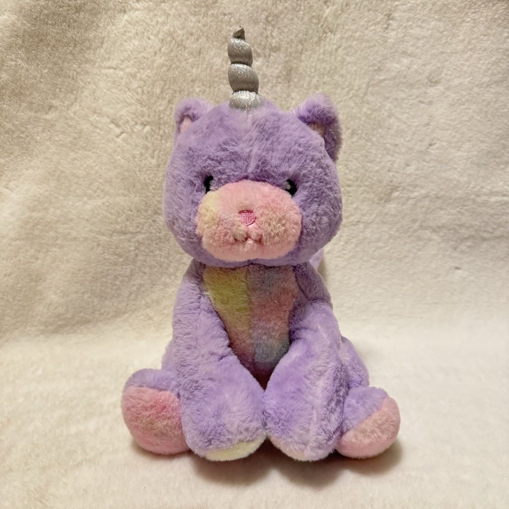 FAO Schwarz Glow Brights Toy Plush LED W Sound Kittycorn 15" Works! NWOT!